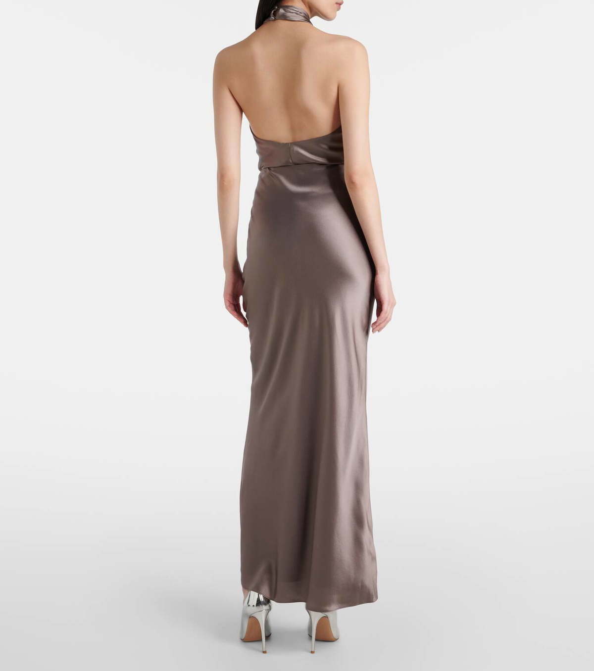 The Sei Silk charmeuse maxi skirt