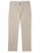 Sunspel - Straight-Leg Garment-Dyed Cotton-Blend Twill Chinos - Neutrals