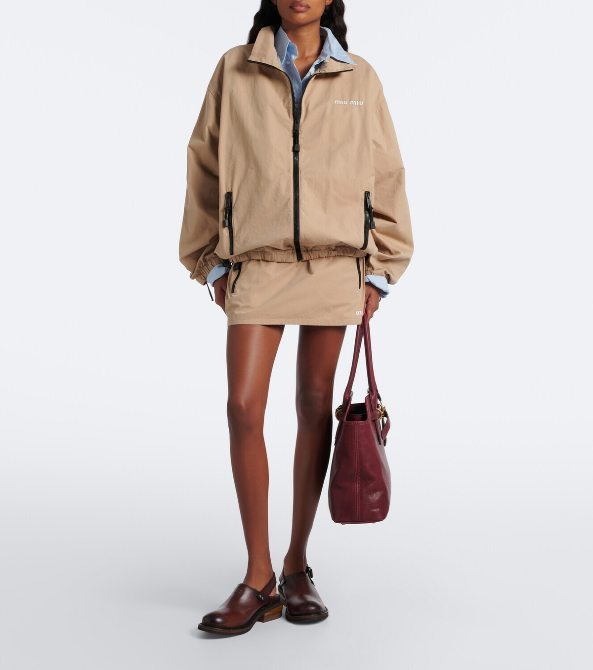 Miu Miu Aventure Medium leather shoulder bag