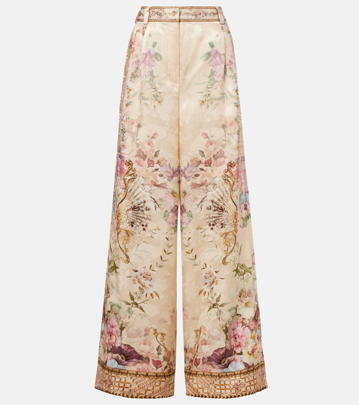 Camilla Printed wide-leg pants