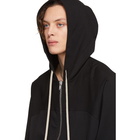 Rick Owens Black Windbreaker Hoodie