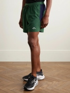NIKE RUNNING - Trail Straight-Leg Ripstop-Trimmed Dri-FIT Drawstring Shorts - Green