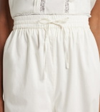 Staud Renzo embroidered cotton voile pants
