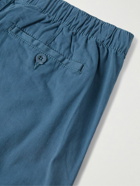 Onia - Garment-Dyed Stretch-Cotton Twill Chino Shorts - Blue