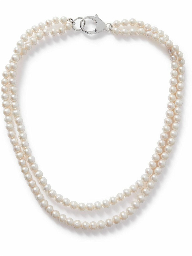 Photo: Hatton Labs - Double Silver Pearl Necklace