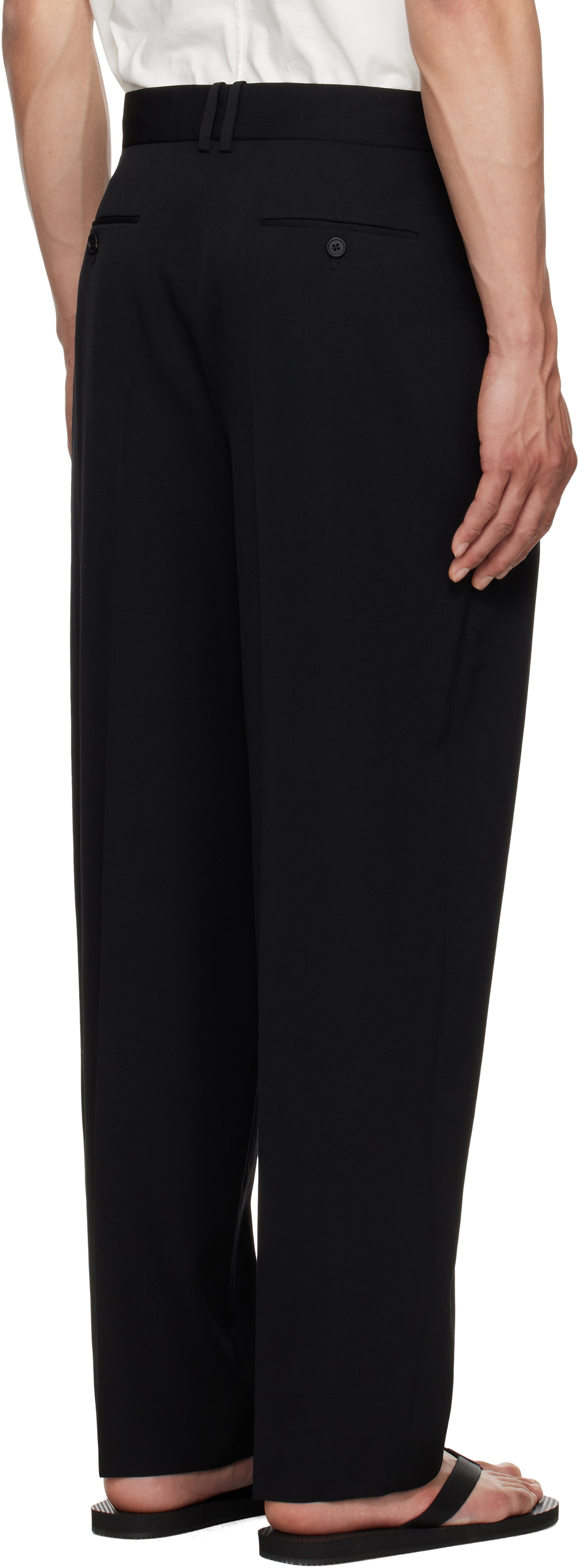 The Row Black Silas Trousers The Row
