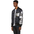 Diesel Reversible Black J-Tamie Bomber Jacket