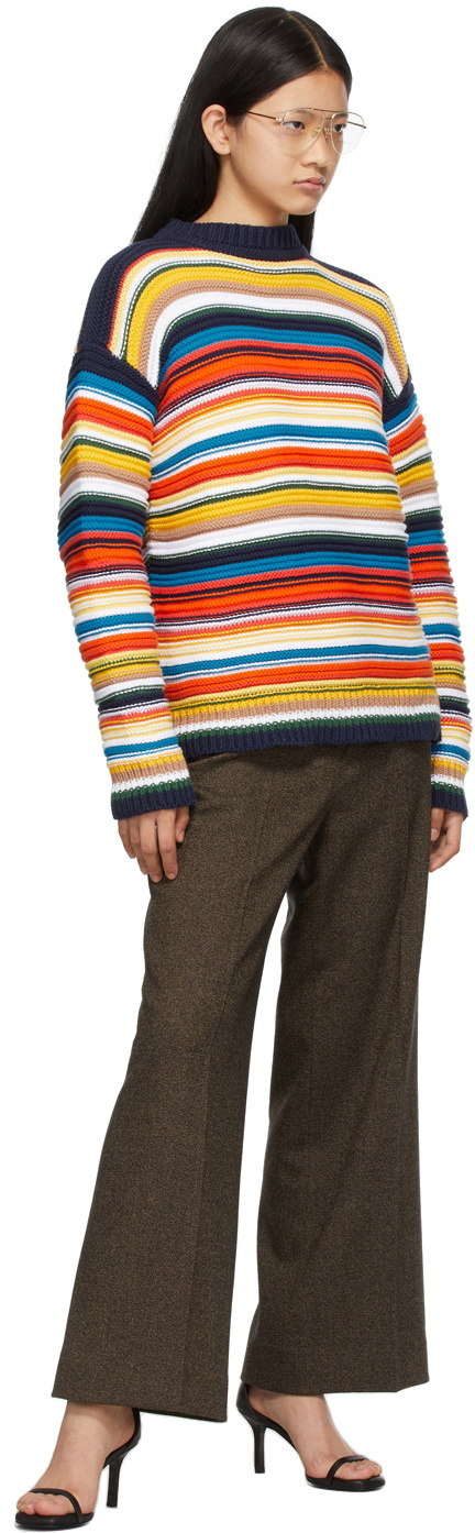 Victoria Victoria Beckham Brown Cropped Flared Trousers