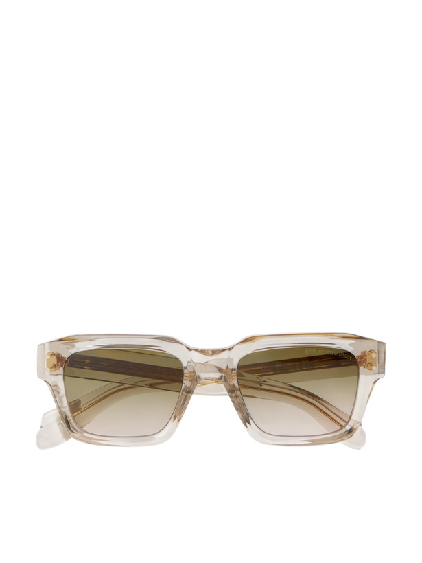 Photo: Cutler and Gross - 1432 Square-Frame Acetate Sunglasses - Neutrals
