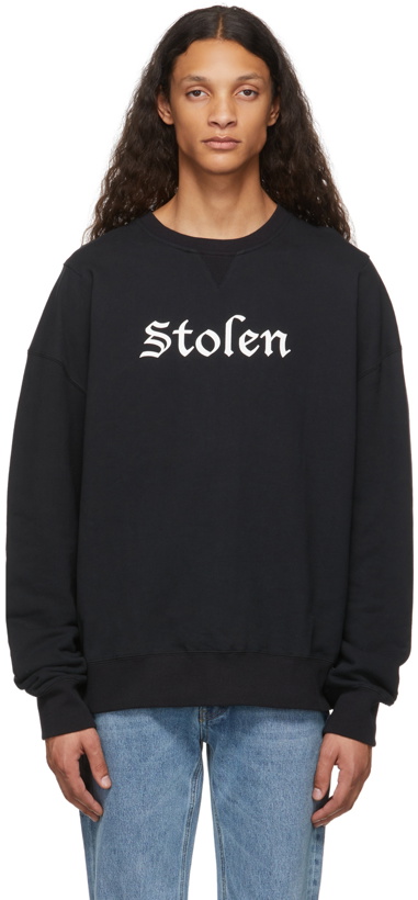 Photo: Stolen Girlfriends Club SSENSE Exclusive Black Logo Sweatshirt