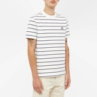 Fred Perry Authentic Men's Striped T-Shirt in Snow White