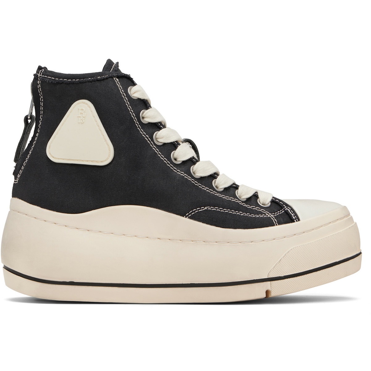 R13 Black Kurt High Top Sneakers