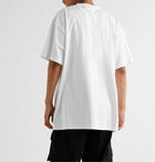 Vetements - Oversized Printed Cotton-Jersey T-Shirt - White