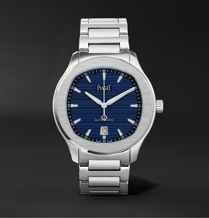 Photo: Piaget - Polo S Automatic 42mm Stainless Steel Watch, Ref. No. G0A41002 - Blue