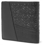 Loewe - Logo-Debossed Full and Cross-Grain Leather Billfold Wallet - Black