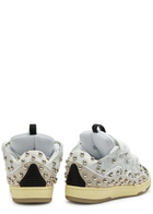 Lanvin Curb Panelled Stud Mesh Sneakers White 38 (IT38 / UK5), Lanvin Trainers, Leather
