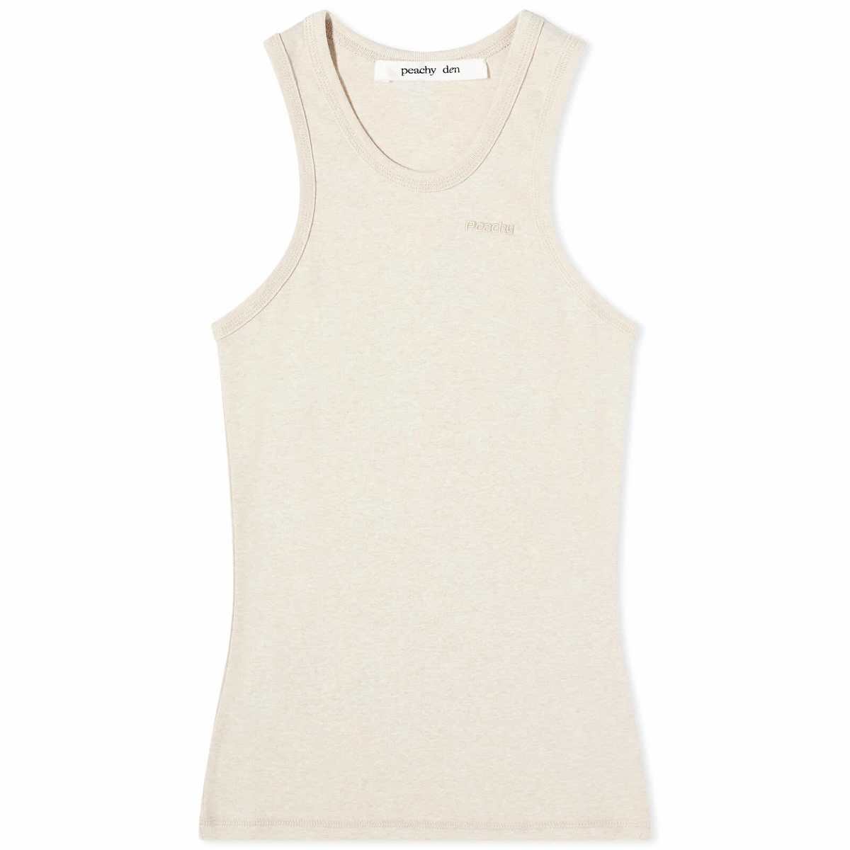 Peachy Den Women's Carrie Vest Top in Biscuit