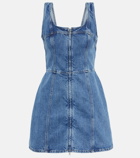 Frame - Bustier denim minidress