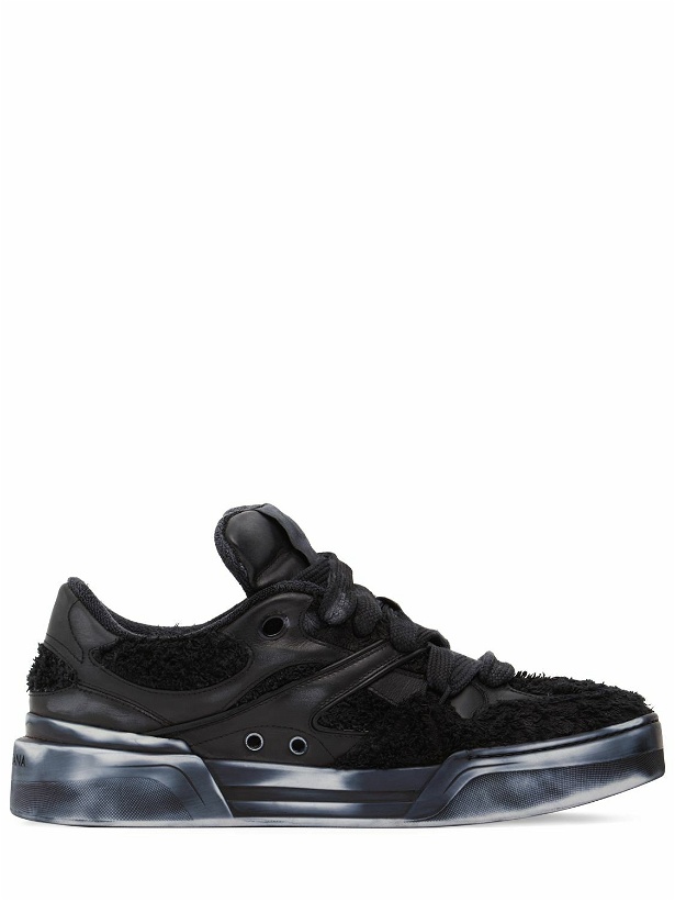 Photo: DOLCE & GABBANA - Leather Low Top Sneakers
