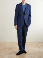 Mr P. - Herringbone Linen-Blend Suit Jacket - Blue