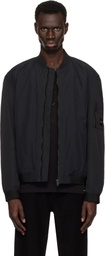 BOSS Black Water-Repellent Bomber Jacket