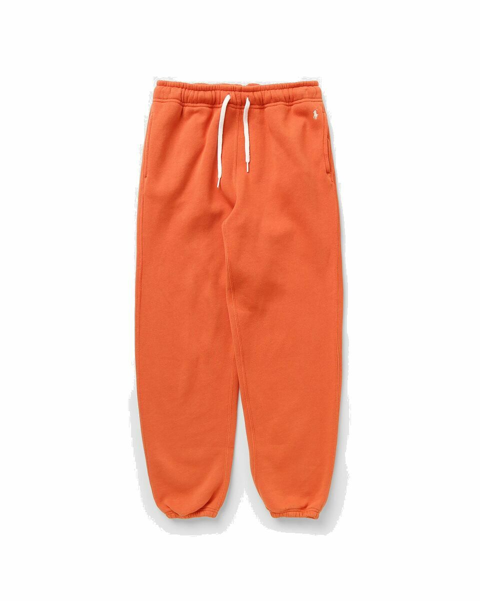 Photo: Polo Ralph Lauren Wmns Fleece Pant Ankle Orange - Womens - Sweatpants