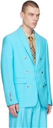 Burberry Blue Tailored Blazer