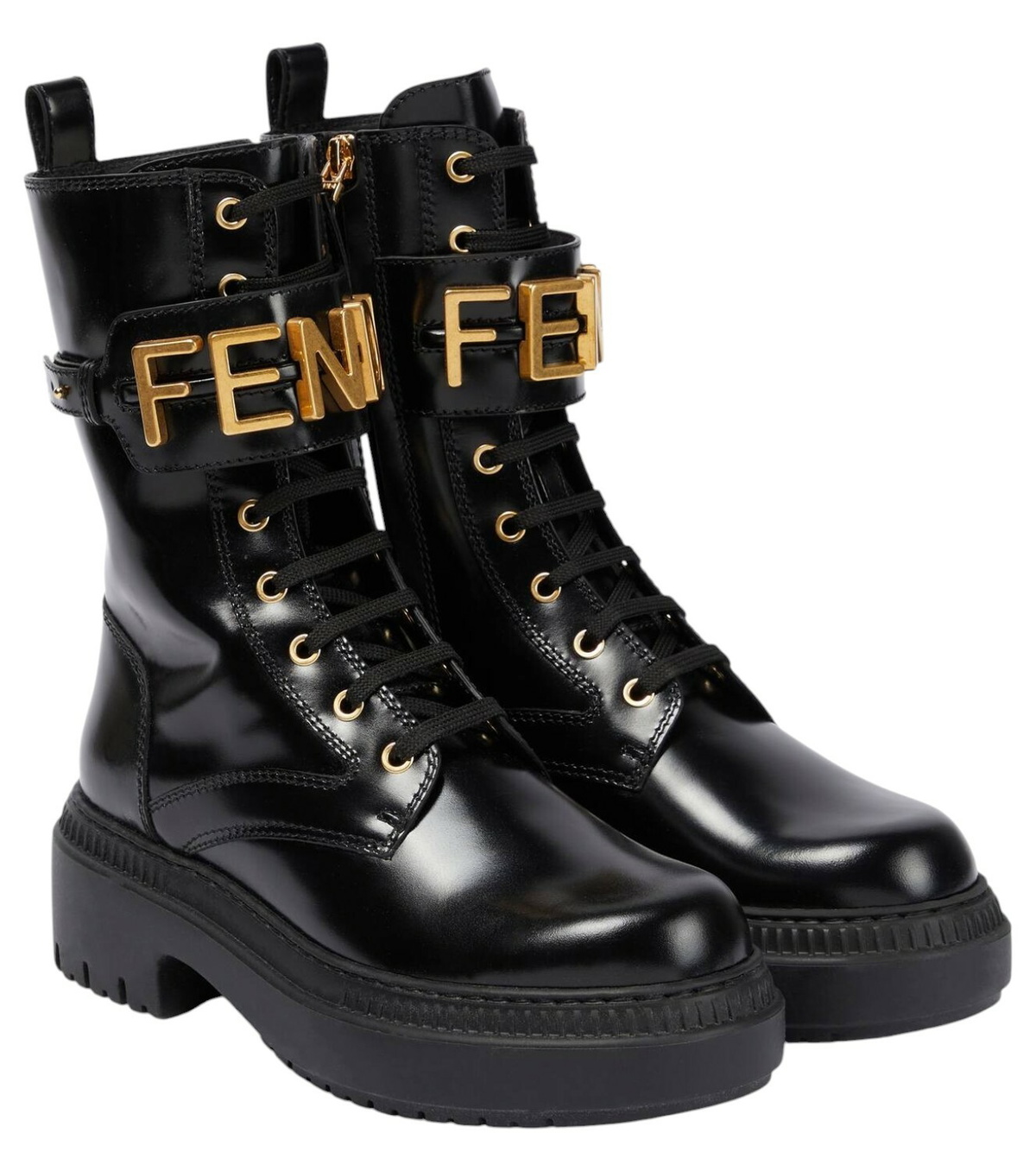 【FENDI】 layered boots with heel FENDI layered boots with heel Black Fendi
