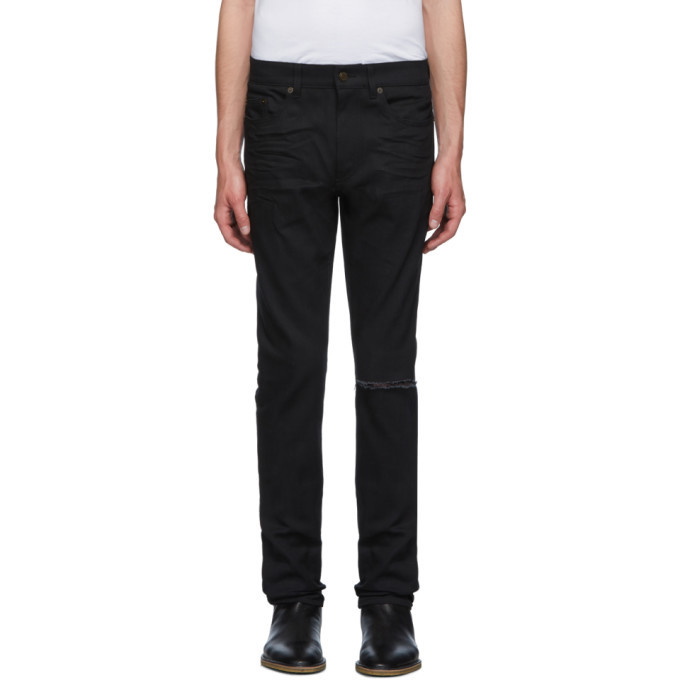 Photo: Saint Laurent Black Skinny Low Waist Jeans