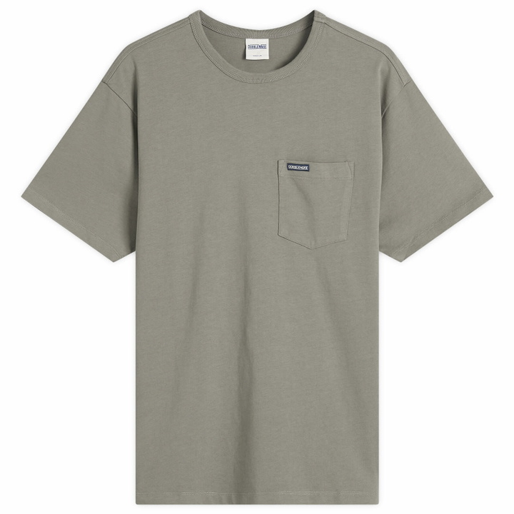Photo: Dubbleware Men's Pocket Label T-Shirt in Soft Grey