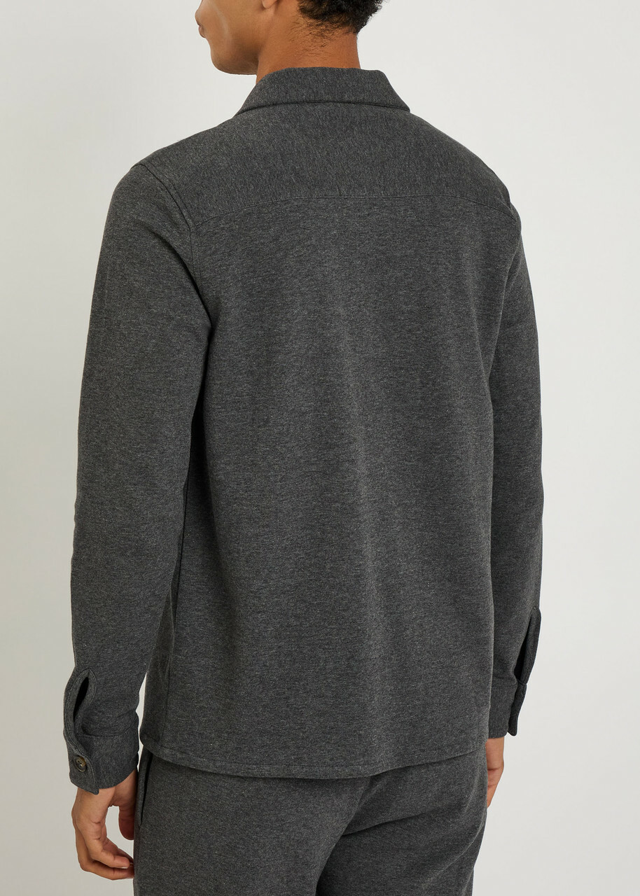 Aurélien Cotton-blend Overshirt Charcoal
