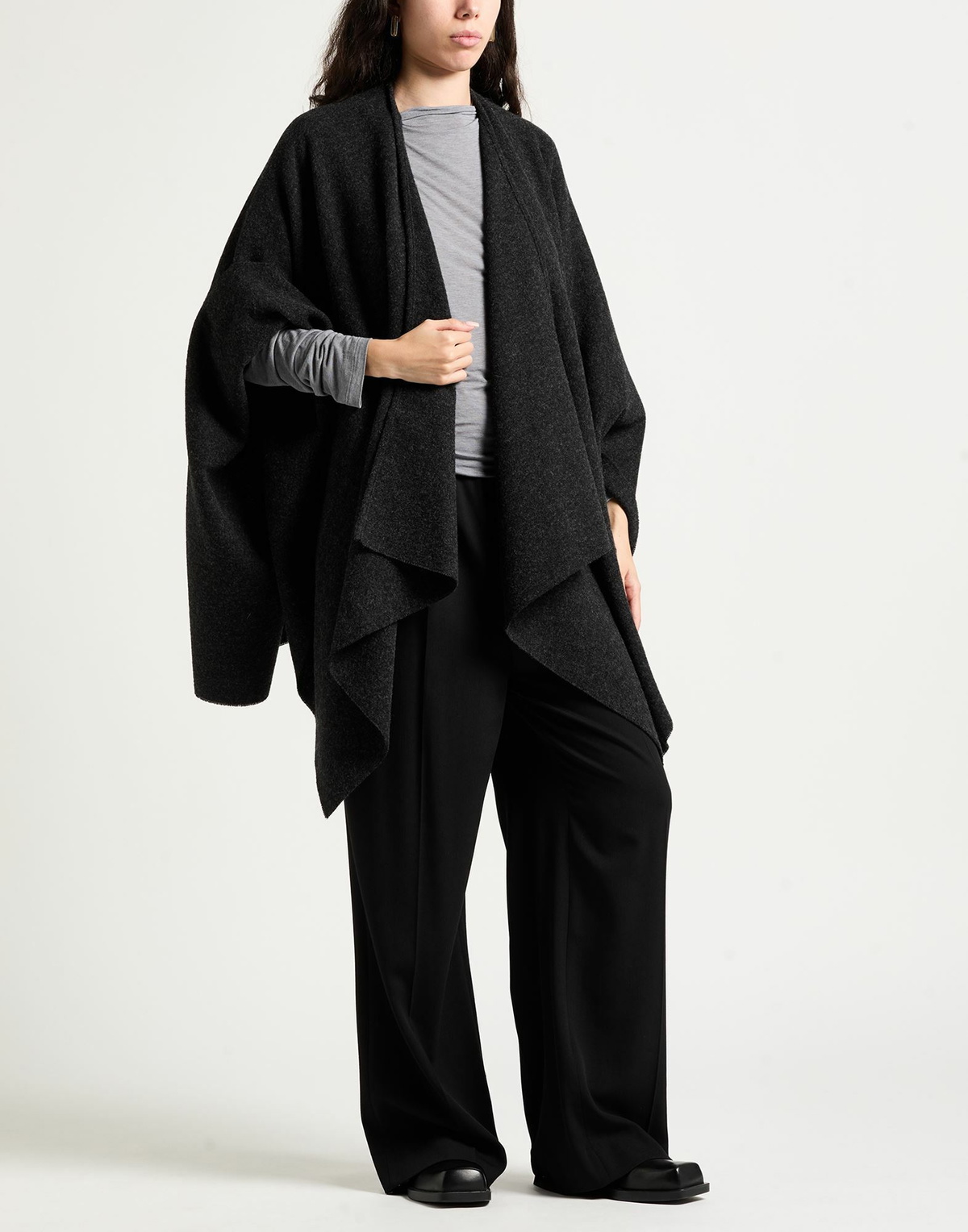 Max Mara Womens Cape Charcoal