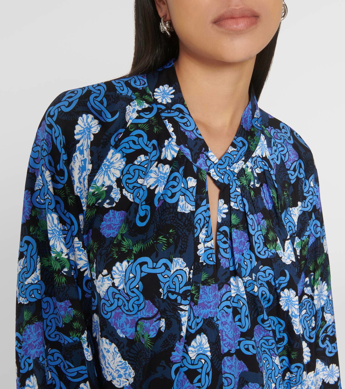 Diane von Furstenberg Silka printed satin minidress