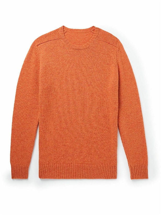 Photo: Anderson & Sheppard - Shetland Wool Sweater - Orange