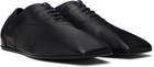 MM6 Maison Margiela Black Leather Oxfords