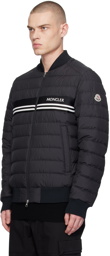 Moncler Black Patch Down Jacket