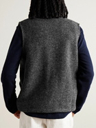 Hartford - Mélange Wool-Blend Gilet - Gray