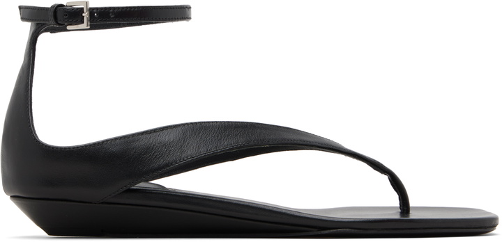 Photo: Loulou de Saison Black Zio Flip Flop Sandals