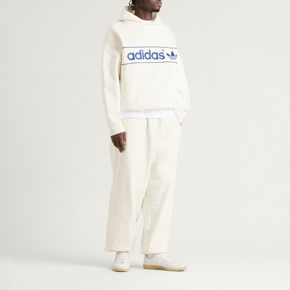 Adidas Men's Block Sweatpant in Off White