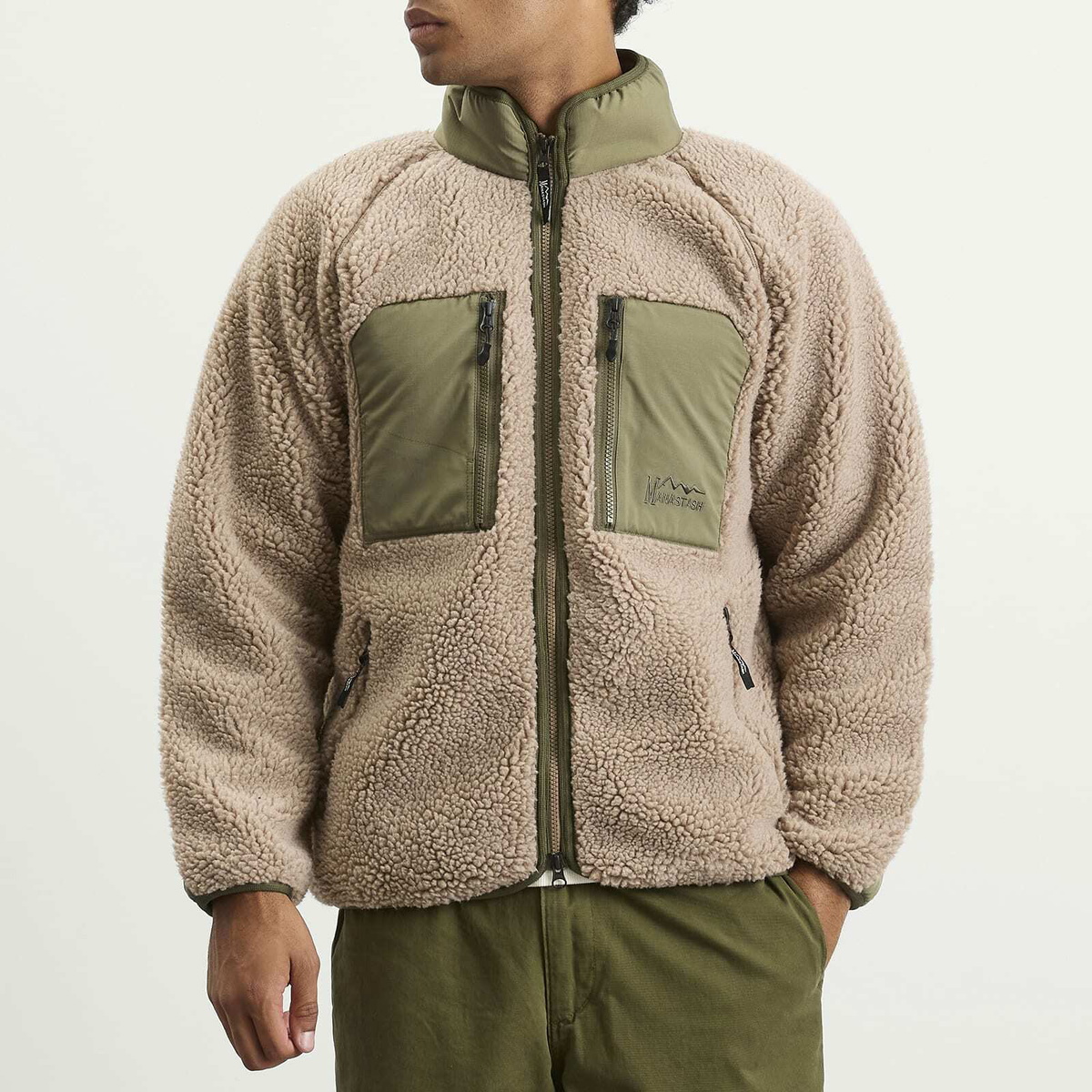 Manastash Men's Mountain Gorilla Fleece Jacket in Mocha