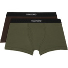 TOM FORD Two-Pack Multicolor Cotton Boxer Briefs