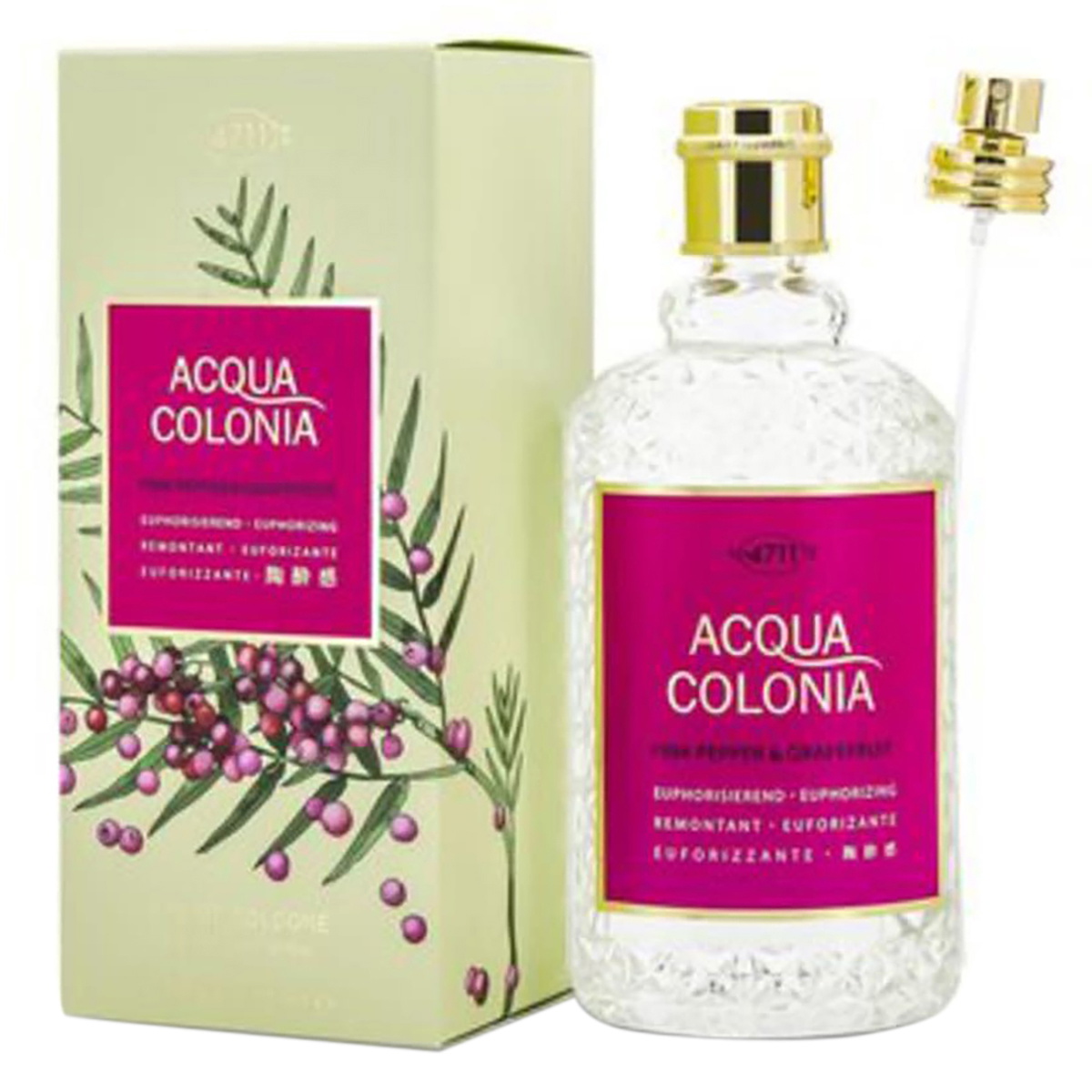 4711 Unisex Acqua Colonia Pink Pepper & Grapefruit EDC Spray 5.7 Oz Fragrances 4011700744114
