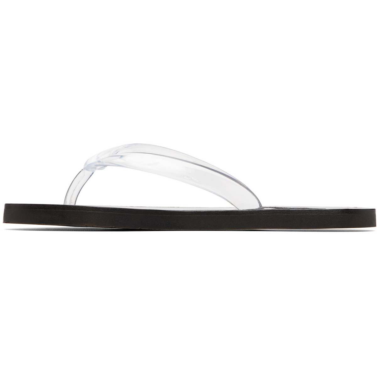 Ancient Greek Sandals Transparent & Black Saionara Jelly Flip-Flops