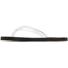 Ancient Greek Sandals Transparent & Black Saionara Jelly Flip-Flops