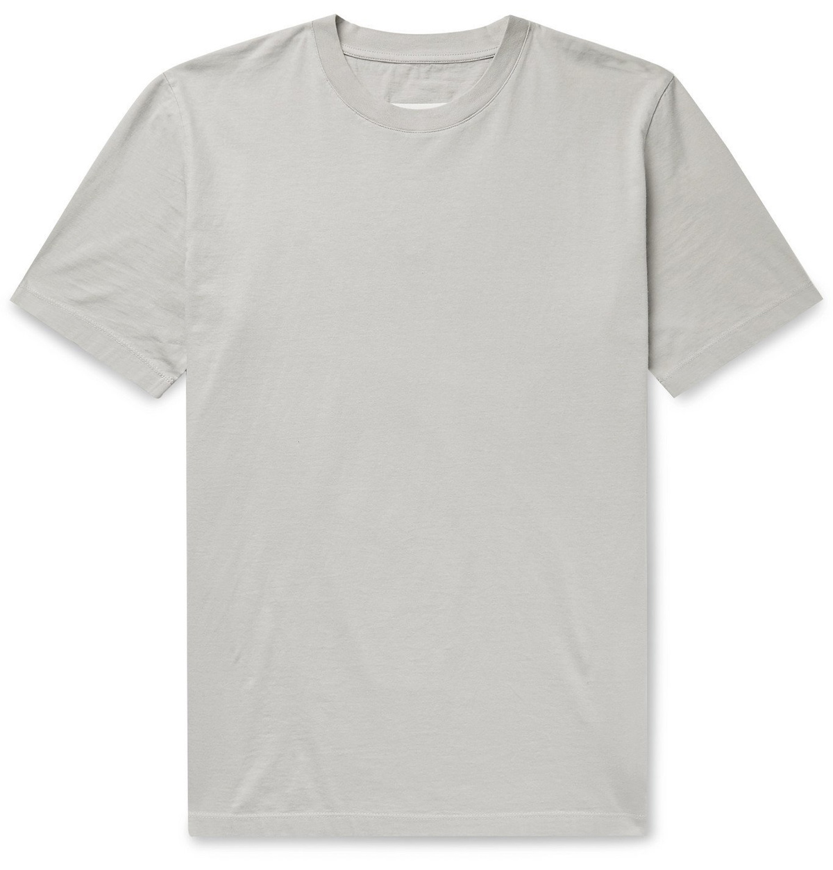 Maison Margiela - Garment-Dyed Cotton-Jersey T-Shirt - Gray Maison