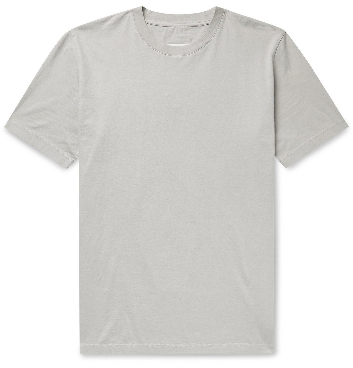 Maison Margiela - Garment-Dyed Cotton-Jersey T-Shirt - Gray Maison ...