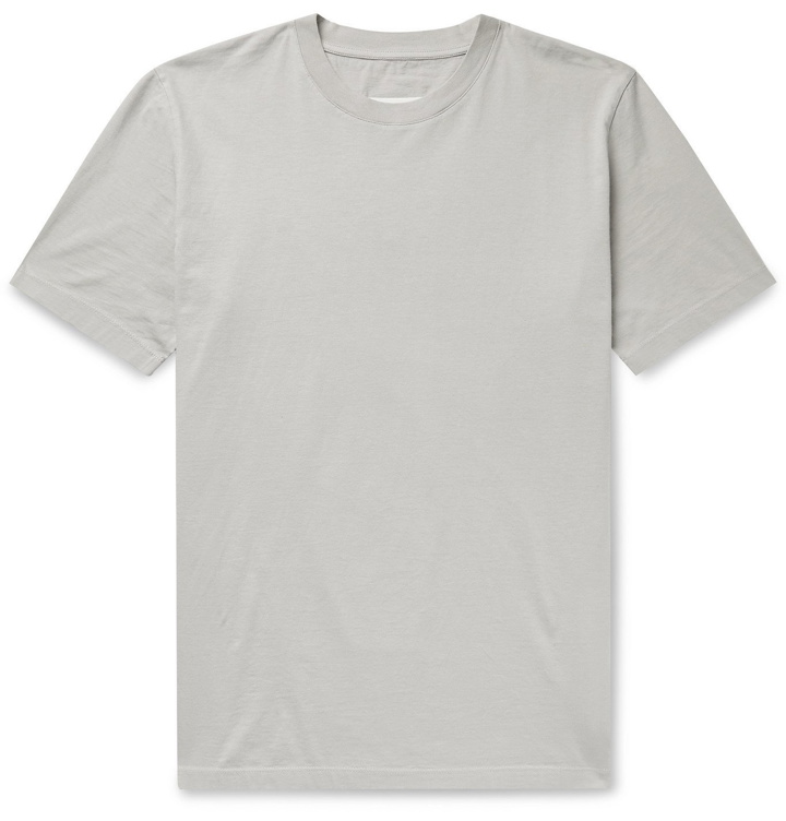 Photo: Maison Margiela - Garment-Dyed Cotton-Jersey T-Shirt - Gray