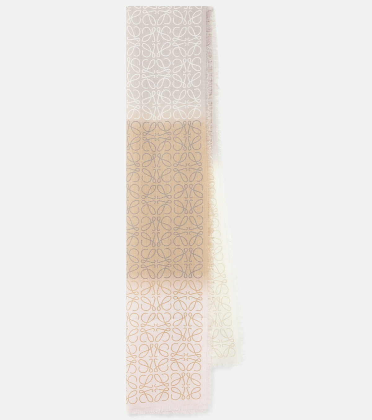 Loewe Anagram wool, silk and cashmere scarf