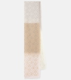 Loewe Anagram wool, silk and cashmere scarf