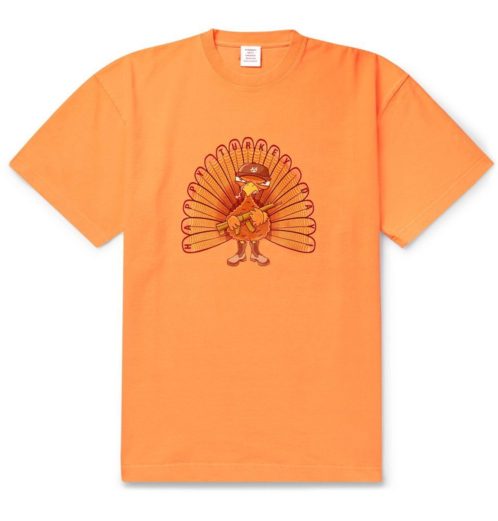 Photo: Vetements - Oversized Printed Cotton-Jersey T-Shirt - Orange